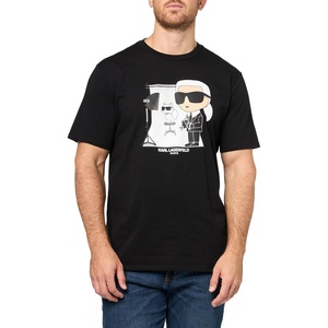 image:imageKarl Lagerfeld Mens Short Sleeve Crewneck Karl Pixel Graphic Design TShirtBlack
