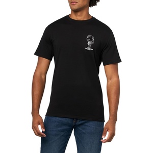image:imageKarl Lagerfeld Mens Short Sleeve UNeck Karl Logo Graphic TShirtBlack