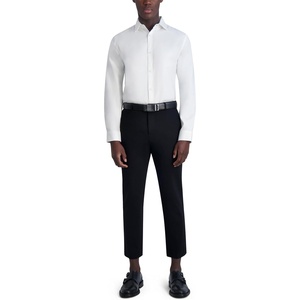 image:imageKarl Lagerfeld Mens Textured Twill Long Sleeve Dress ShirtWhite