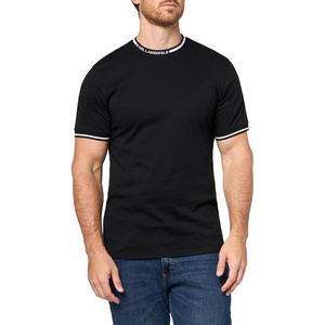 image:imageKarl Lagerfeld Mens UNeck Short Sleeve Pullover TShirtBlack