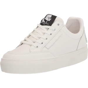 image:imageKarl Lagerfeld Paris Womens Calico Patch Laceup Everyday SneakerSneakerBright White
