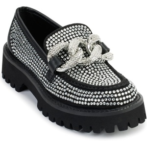 image:imageKarl Lagerfeld Paris Womens Giana Embellished LoaferClearBlack