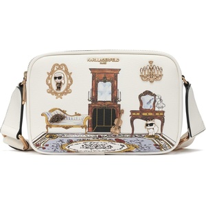 image:imageKarl Lagerfeld Paris Womens Maybelle CrossbodyWhite GoldMulti