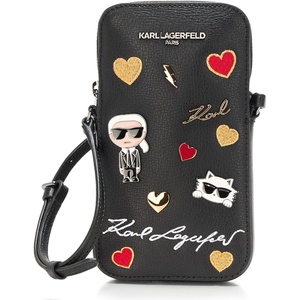 image:imageKarl Lagerfeld Paris Womens Maybelle Phone CrossbodyMultiBlack