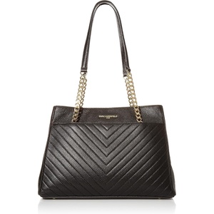 image:imageKarl Lagerfeld Paris womens Charlotte Chain ToteDark BlackGold
