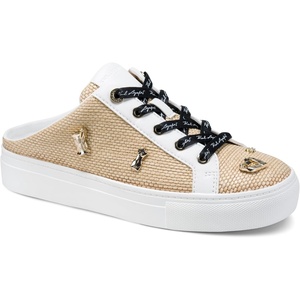 image:imageKarl Lagerfeld Womens Cambria Slip on Sneaker Mule with PinsNaturalBright White