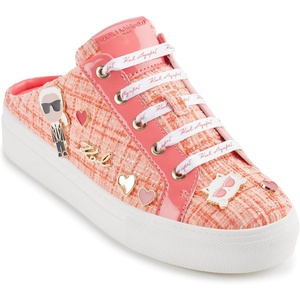 image:imageKarl Lagerfeld Womens Cambria Slip on Sneaker Mule with PinsSunset Coral
