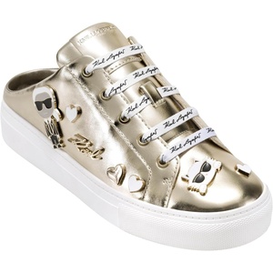 image:imageKarl Lagerfeld Womens Cambria Slip on Sneaker Mule with PinsWhite Gold
