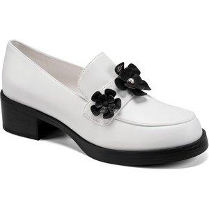 image:imageKarl Lagerfeld Womens Camilla Loafer with Flower EmbellishmentsBright White