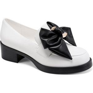 image:imageKarl Lagerfeld Womens Camilla Loafer with Oversized BowBright WhiteBlack
