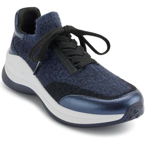 image:imageKarl Lagerfeld Womens Carsyn Stretch Wool Lace Up Jogger SneakerNavyBlack