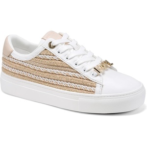 image:imageKarl Lagerfeld Womens Cate Lace Up Sneaker with Espadrille DetailNaturalBright White