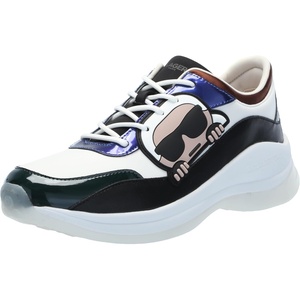 image:imageKarl Lagerfeld Womens Coty Lace Up SneakerBlackBright White