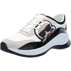 image:imageKarl Lagerfeld Womens Coty Lace Up SneakerBright WhiteBlack