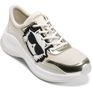 image:imageKarl Lagerfeld Womens Coty Lace Up SneakerSoft White