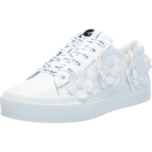image:imageKarl Lagerfeld Womens Georgia Sneaker with Flower EmbellishmentsBright White