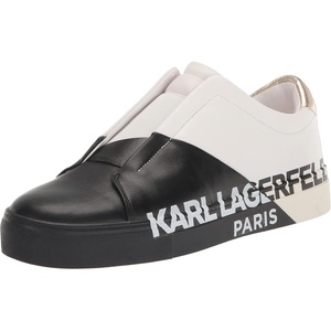 image:imageKarl Lagerfeld Womens Jules Studded Slip on SneakerBright WhiteBlack