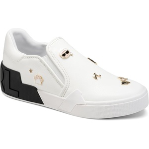 image:imageKarl Lagerfeld Womens Karl Lagerfeld Paris Maude Slip on Sneaker with PinsBright White