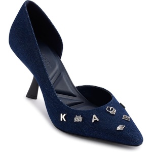 image:imageKarl Lagerfeld Womens Kipton Stiletto Pump with PinsDark Denim