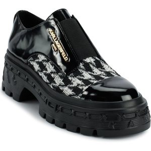 image:imageKarl Lagerfeld Womens Lakely Everyday Slip on Platform LoaferBlackWhite