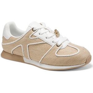 image:imageKarl Lagerfeld Womens Macedon Lace Up Athletic SneakerNaturalBright White