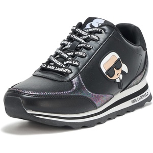 image:imageKarl Lagerfeld Womens Meade Lace Up Sneaker with Karl HeadBlackMulti