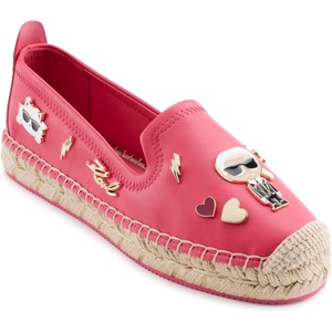 image:imageKarl Lagerfeld Womens Michaela Slip on Espadrille Sandal with PinsTeaberry