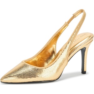 image:imageKarl Lagerfeld Womens Rosalyn Pointed Toe Slingback PumpGold