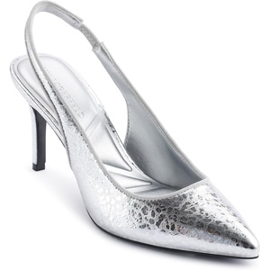 image:imageKarl Lagerfeld Womens Rosalyn Pointed Toe Slingback PumpSilver