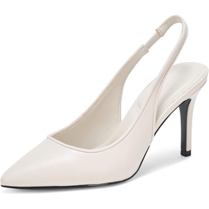 image:imageKarl Lagerfeld Womens Rosalyn Pointed Toe Slingback PumpSoft White