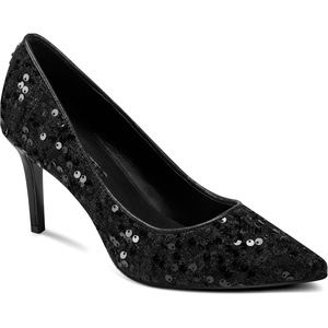 image:imageKarl Lagerfeld Womens Royale Pointed Toe Dress PumpBlack Sequin