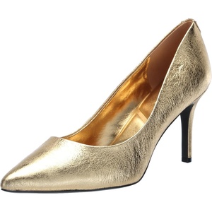 image:imageKarl Lagerfeld Womens Royale Pointed Toe Dress PumpGold