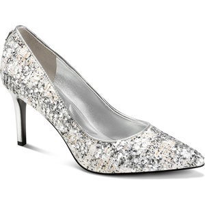 image:imageKarl Lagerfeld Womens Royale Pointed Toe Dress PumpSilver