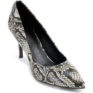 image:imageKarl Lagerfeld Womens Royale Snake Textured Dress PumpBlackWhite
