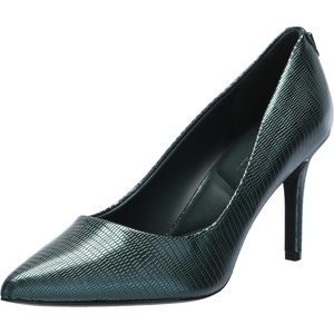 image:imageKarl Lagerfeld Womens Royale Snake Textured Dress PumpForest Green