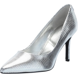 image:imageKarl Lagerfeld Womens Royale Snake Textured Dress PumpSilver