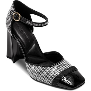 image:imageKarl Lagerfeld Womens Sapphira Closed Toe Dress HeelBlackWhite