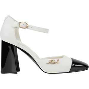 image:imageKarl Lagerfeld Womens Sapphira Closed Toe Dress HeelCreamBlack