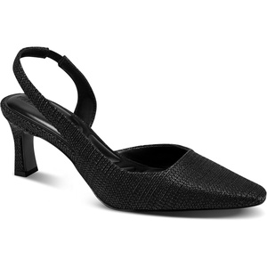 image:imageKarl Lagerfeld Womens Sheenz Pointed Toe Slingback Dress HeelNew Black