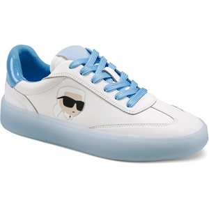 image:imageKarl Lagerfeld Womens Sumava Everyday Karl Head Lace Up SneakerBright WhiteBaltic Blue