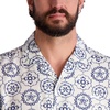 image:imageKARL LAGERFELD Mens Abstract Patterned Short Sleeve ShirtBlue Multi