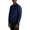 image:imageKARL LAGERFELD Mens Camo Bomber Jacket With Rib Knit TrimNavy