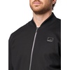 image:imageKARL LAGERFELD Mens Chest Logo Pockets Zipper Detailing Collarless JacketBlack