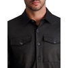 image:imageKARL LAGERFELD Mens Chest Pockets Long Sleeve Coated TopBlack