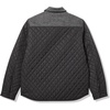 image:imageKARL LAGERFELD Mens Collared Pockets Mixed Media Quilted JacketBlack