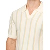 image:imageKARL LAGERFELD Mens Collared Striped Short Sleeve Knit DressNatural