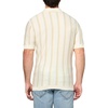 image:imageKARL LAGERFELD Mens Collared Striped Short Sleeve Knit DressNatural