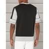 image:imageKARL LAGERFELD Mens Contrast Fabric Mesh Logo PulloverGreyBlack