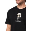 image:imageKARL LAGERFELD Mens Crewneck Short Sleeve Karl Graphic Striped Suit Relaxed Fit TShirtBlack