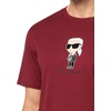 image:imageKARL LAGERFELD Mens Crewneck Short Sleeve Karl Graphic Striped Suit Relaxed Fit TShirtCabernet